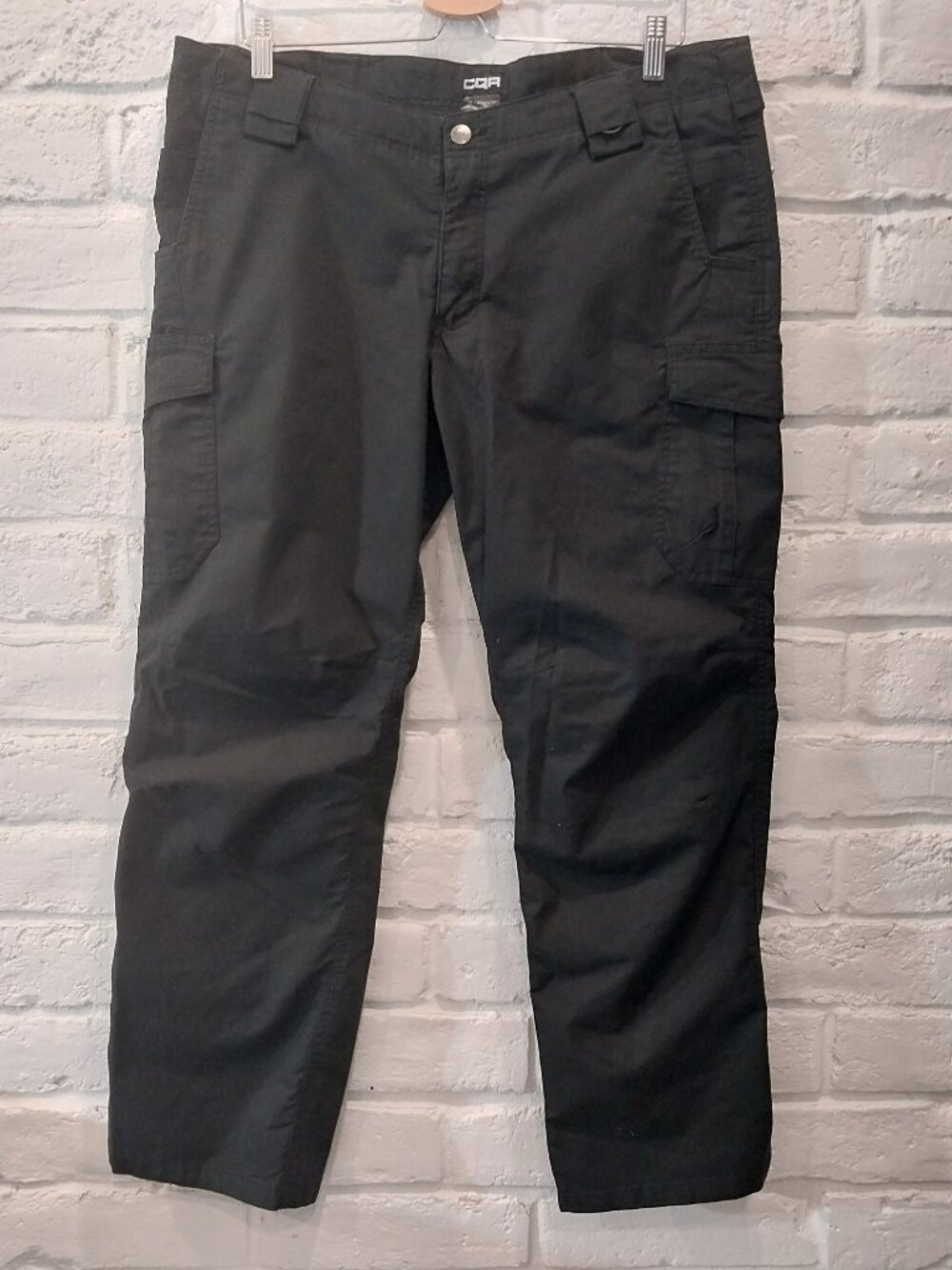 CQR Utility Cargo Pants Women 16 Black Tactical Ripstop Outdoor Pockets Workwear